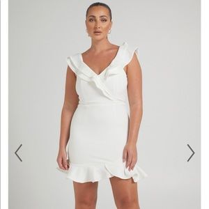 White mini dress